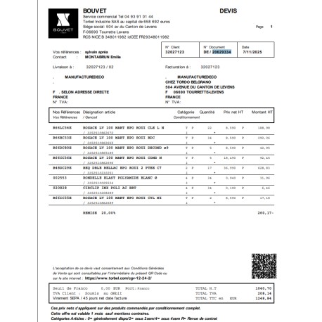 Devis societé APREA